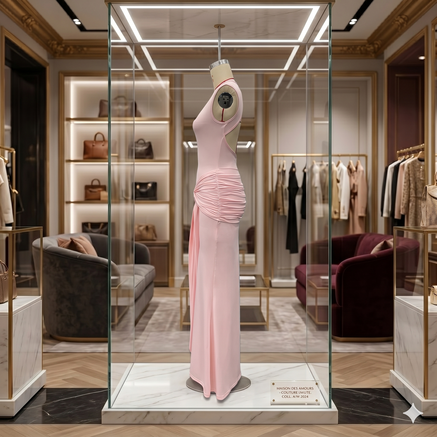 Vestido de Gala de Alta Costura – Elegancia y Sensualidad