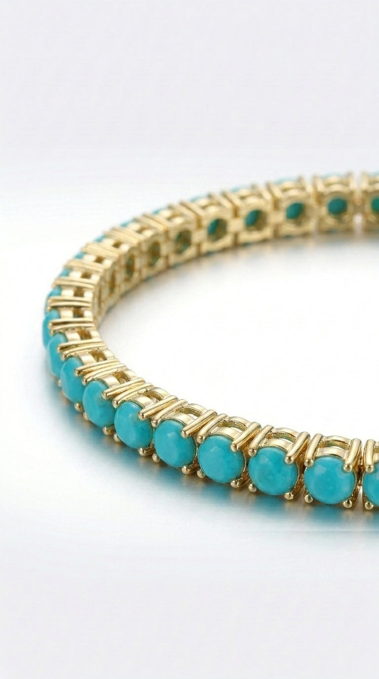 Pulsera |Turquesa Imperial Gold