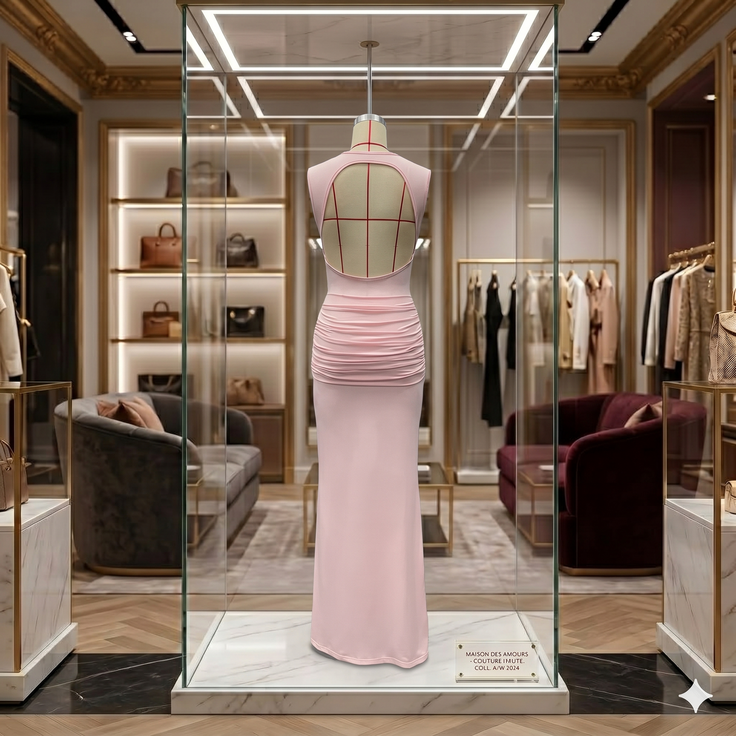 Vestido de Gala de Alta Costura – Elegancia y Sensualidad